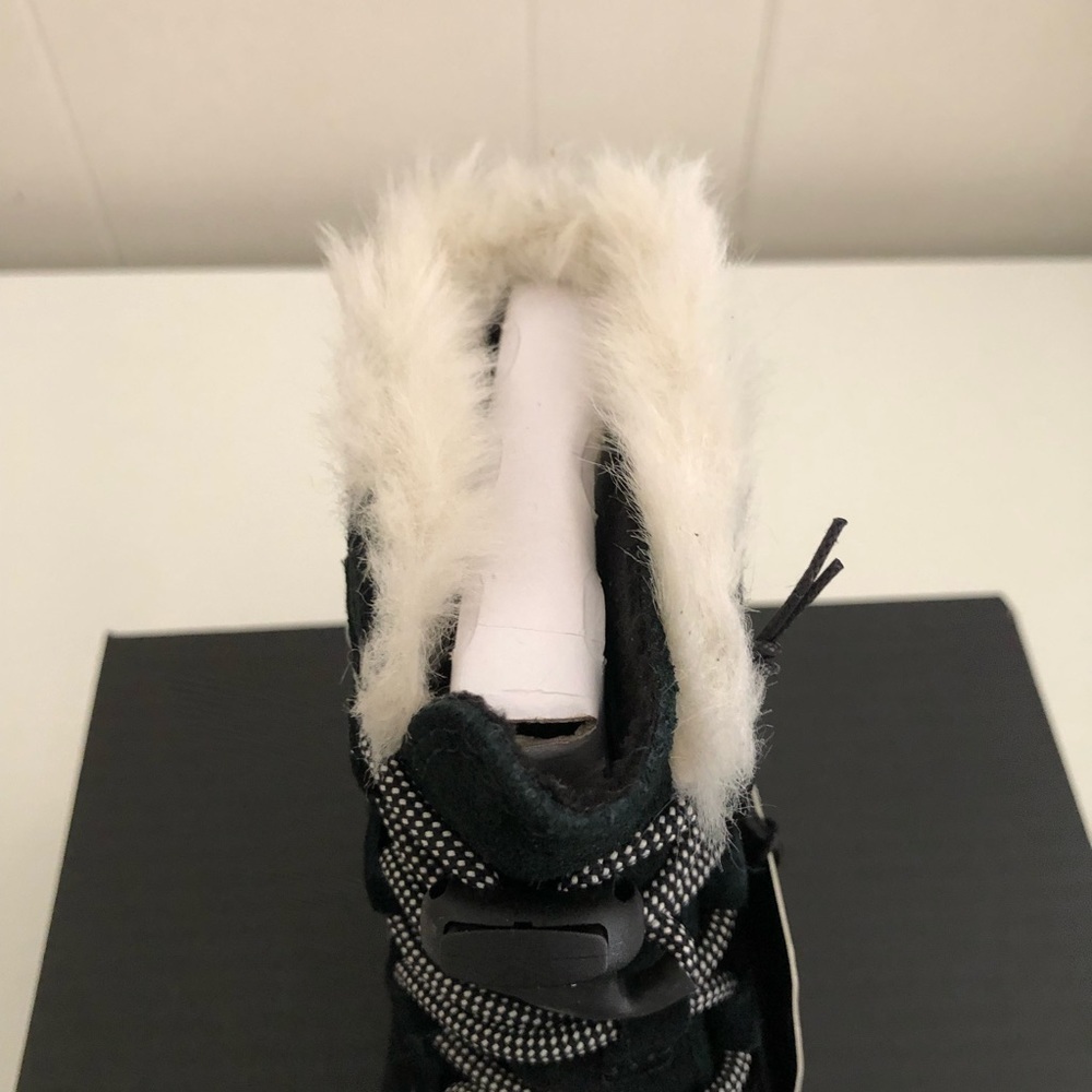 Sorel Kids Toddler Black Whitney Joan Lace Waterproof Suede Boots 10 - Picture 5 of 8